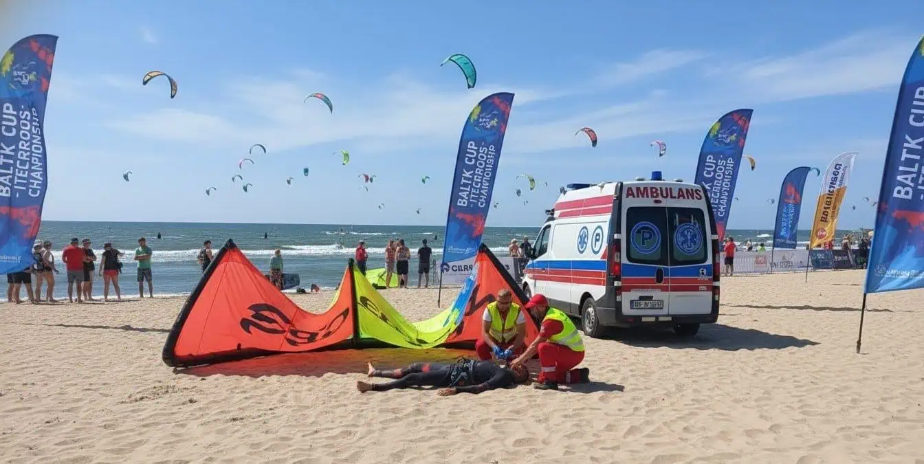 Zabezpieczenie zawodów kitesurfingu