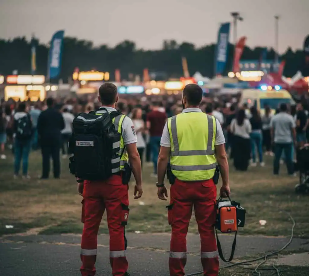 Patrol ratowniczy na imprezie masowej
