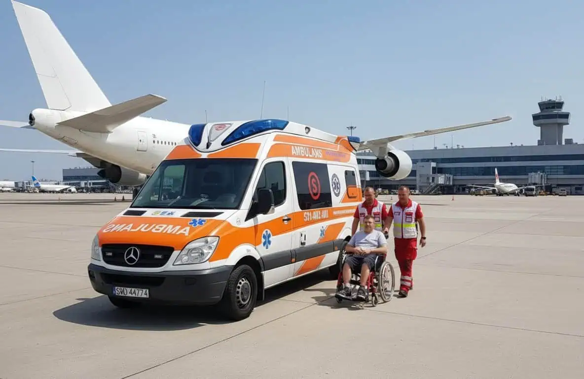 Transport medyczny na Lotnisko Chopina (WAW)