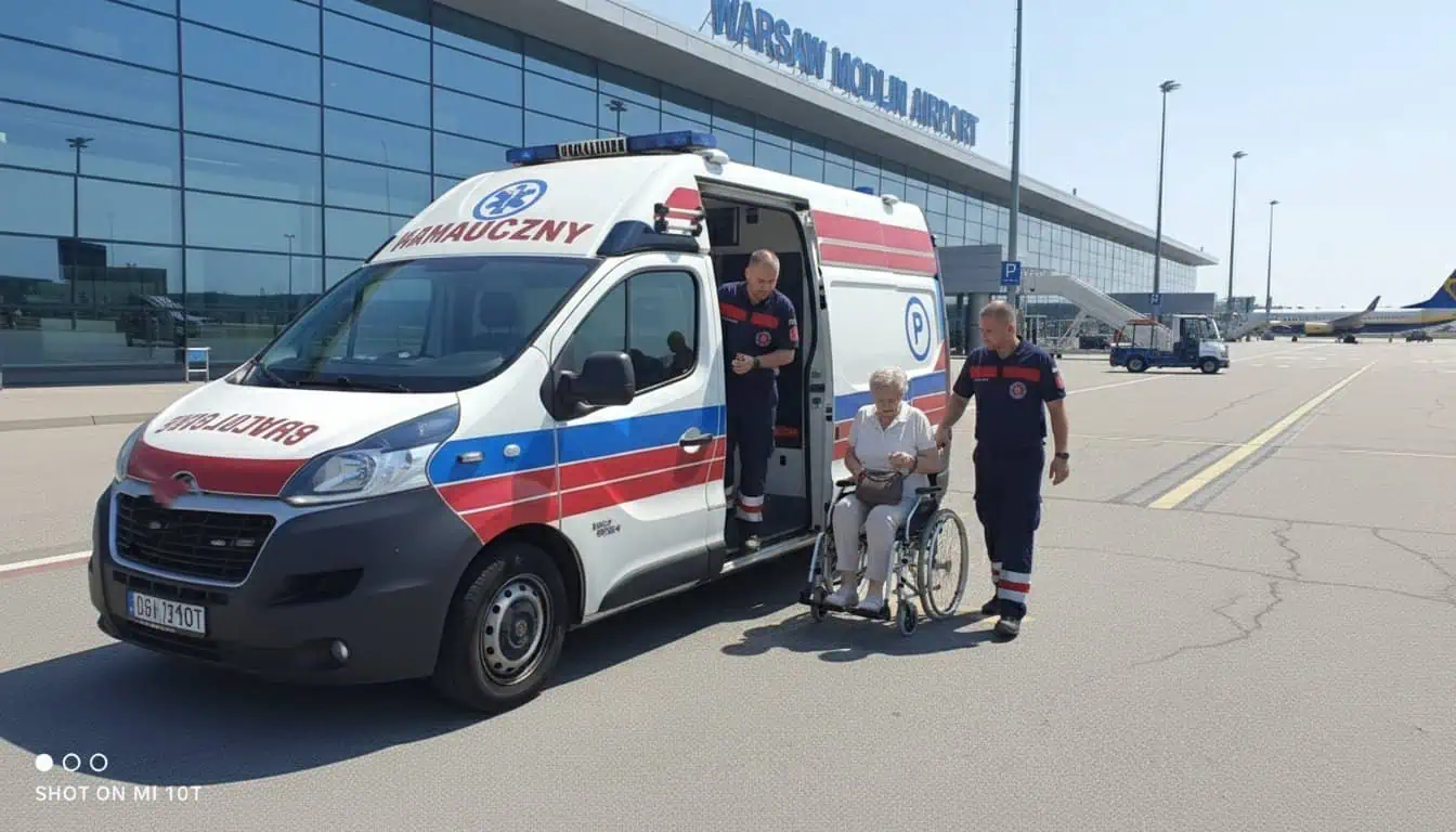 Transport medyczny na Lotnisko Modlin (WMI)