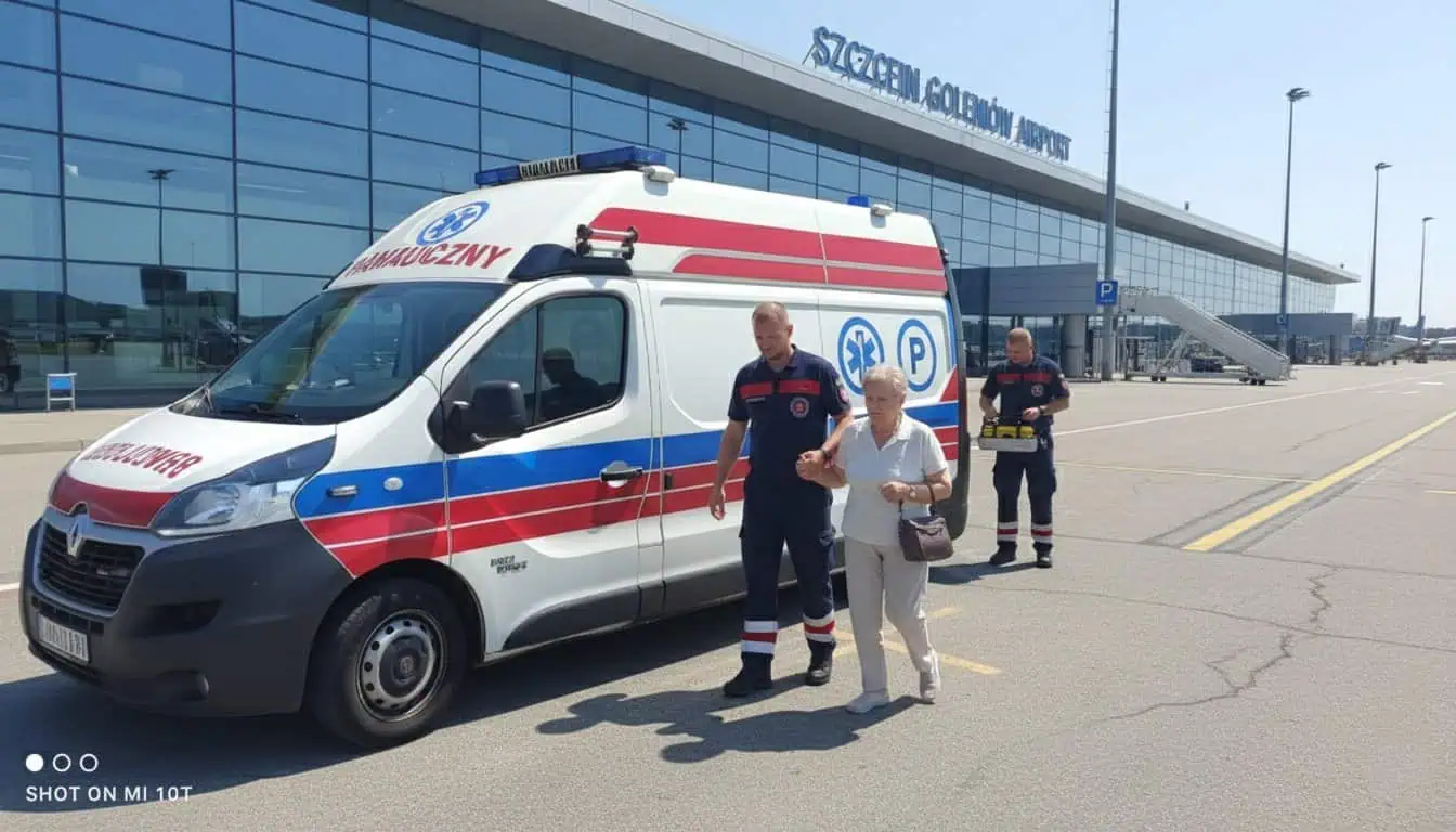 transport medyczny lotnisko Szczecin-Goleniów